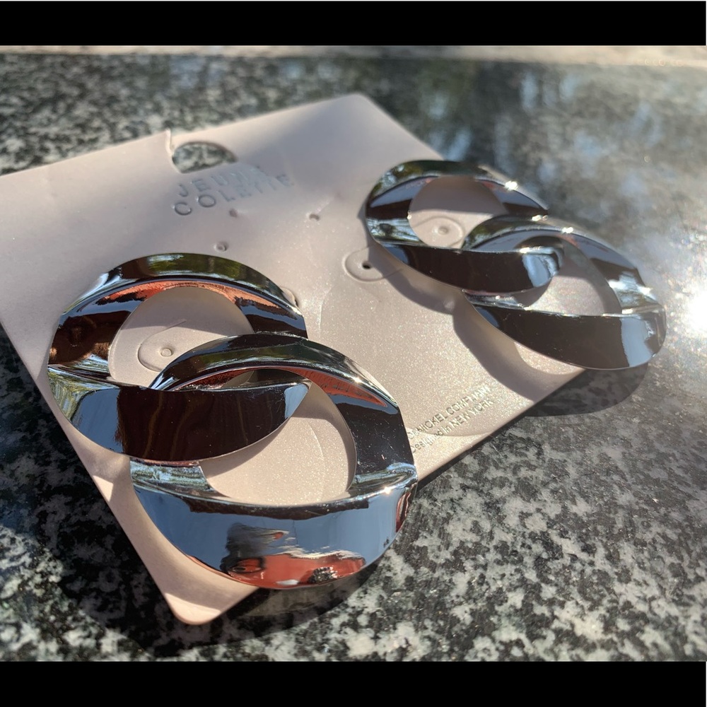 Jeune Colette Silver link earrings